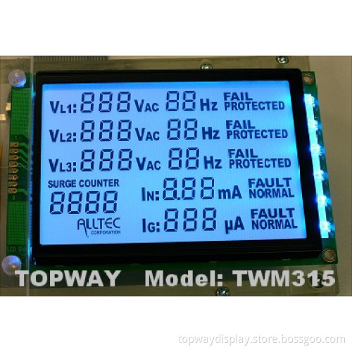 Digit Custom Segment LCD Panel
